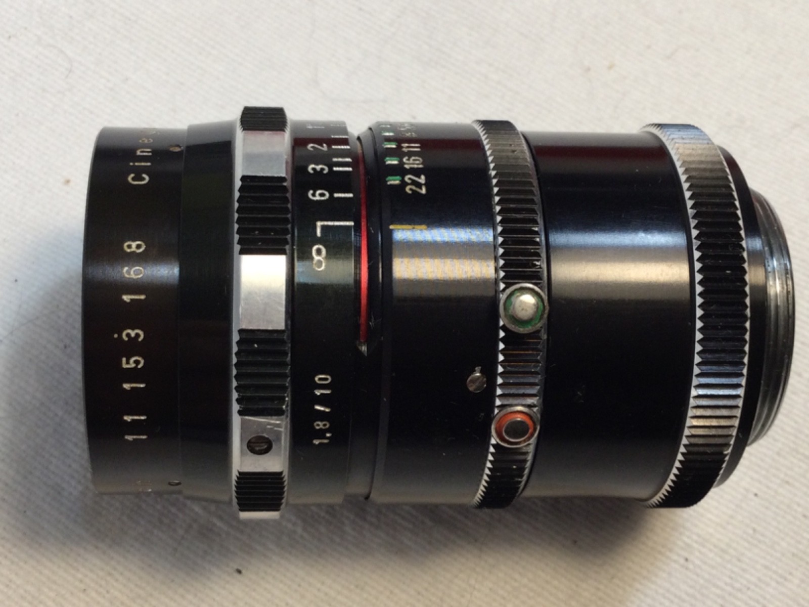 Schneider Kreuznach Cinegon 1:1.8 10mm C-mount wide angle lens