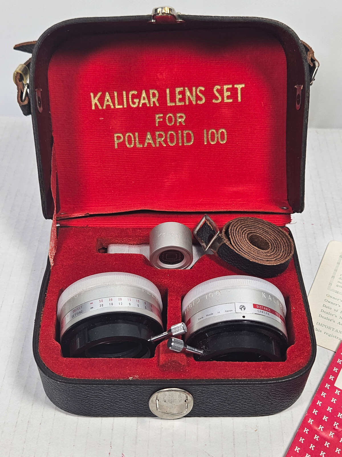 Kaligar Auxiliary Lens Set for Polaroid 100 Camera with Manual & Case