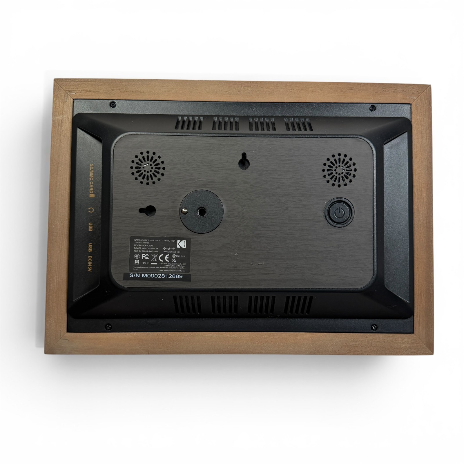 Kodak RCF-1013W Photo Frame 10-Inch Wi-Fi Touch Screen Gray Wood – Open Box