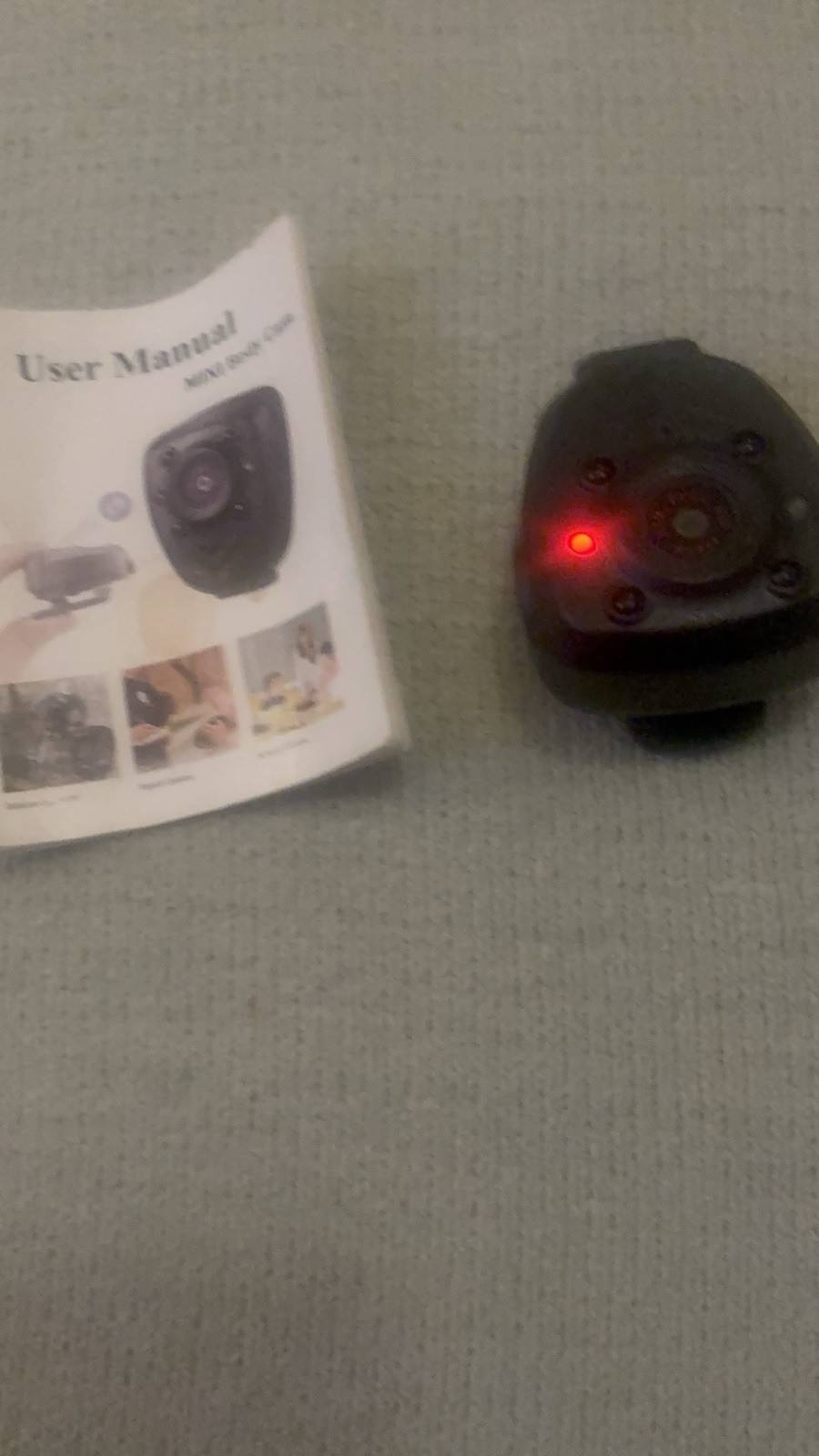 Mini Body Camera HD 1080 P Designed To Be Worn Black Clip