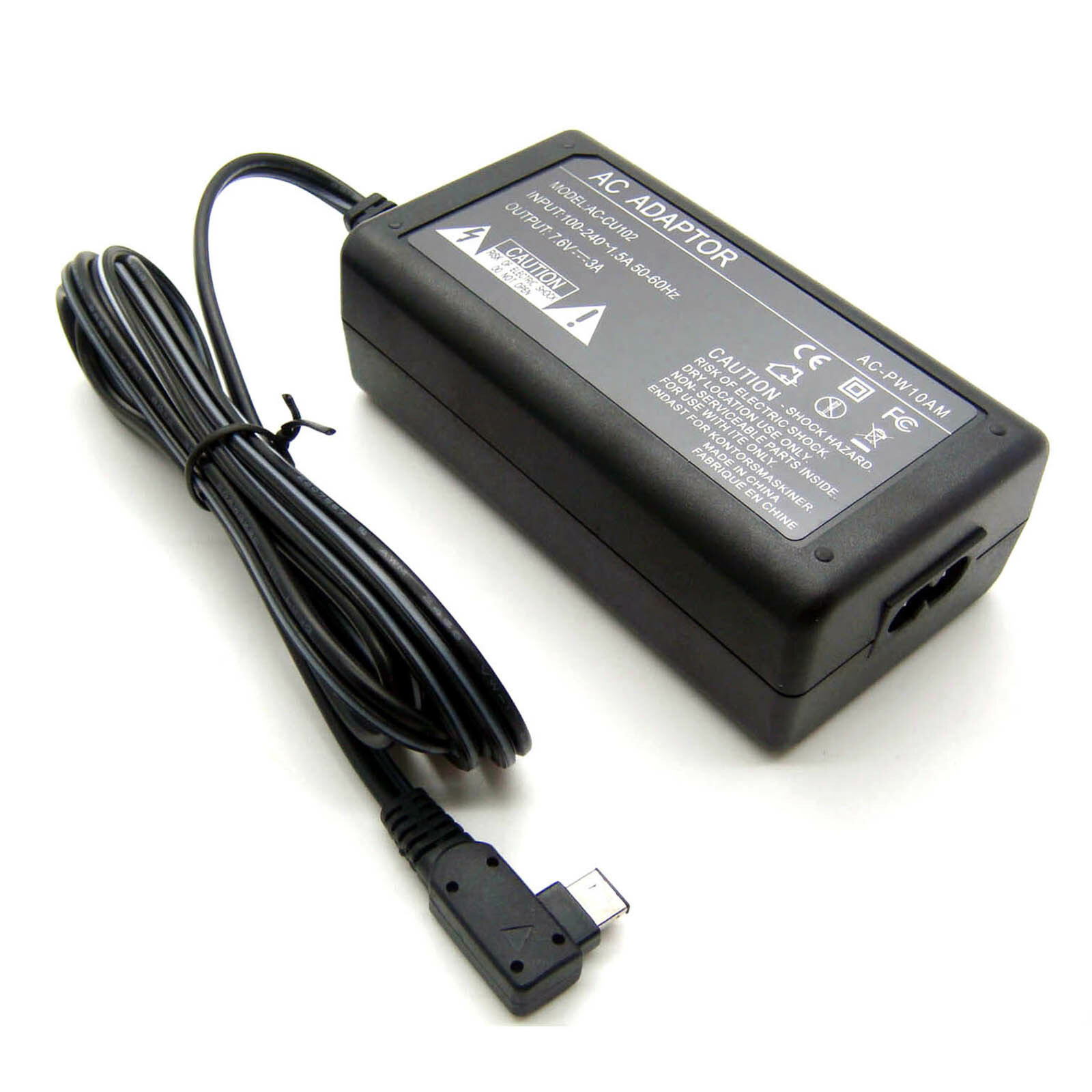 AC Adapter Power Supply For Sony Alpha DSLR SLT-A57 SLT-A58 SLT-A65 SLT-A77