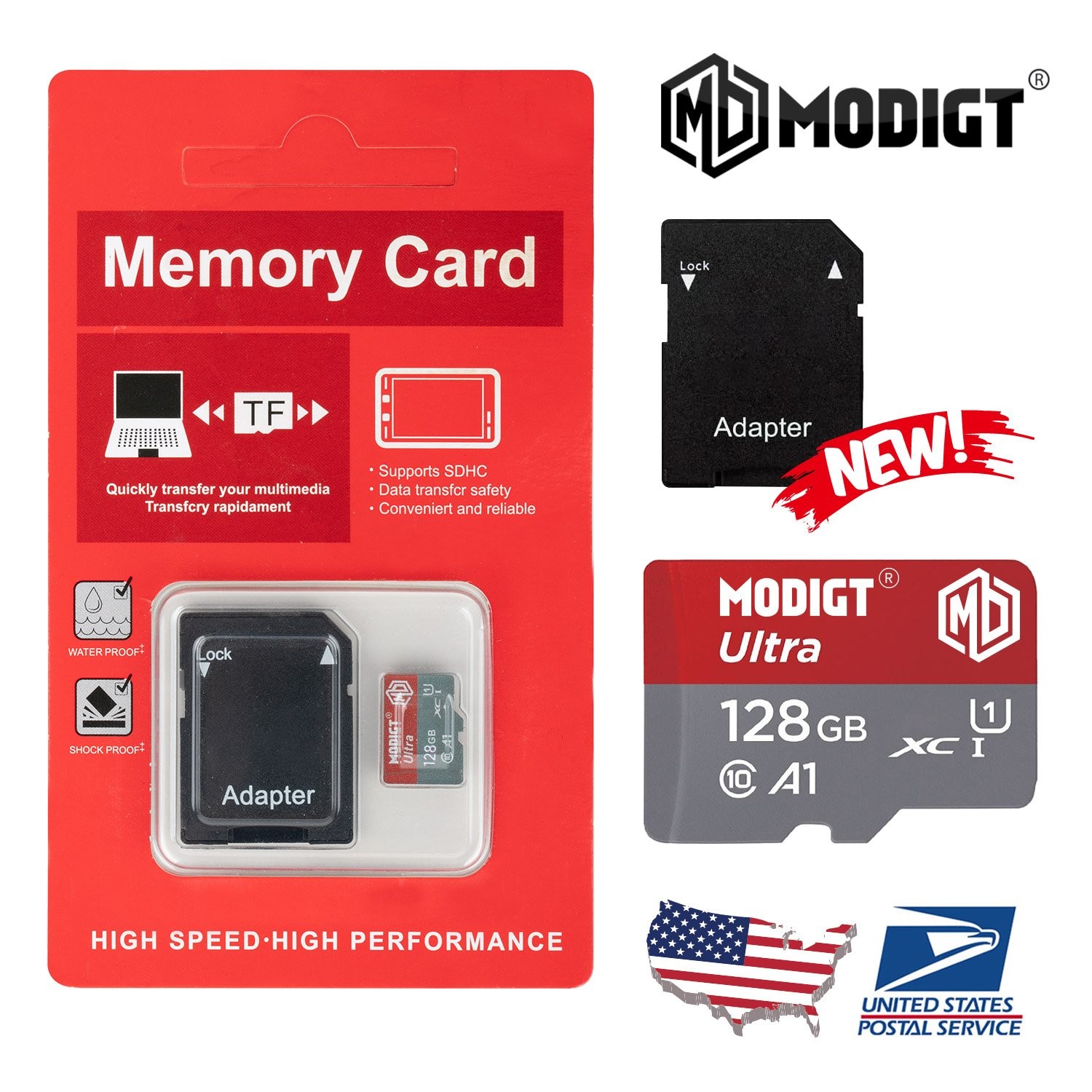 128 GB Fast Speed Micro SD Card TF Memory Card Class 10 For Camera LOT US STOCK