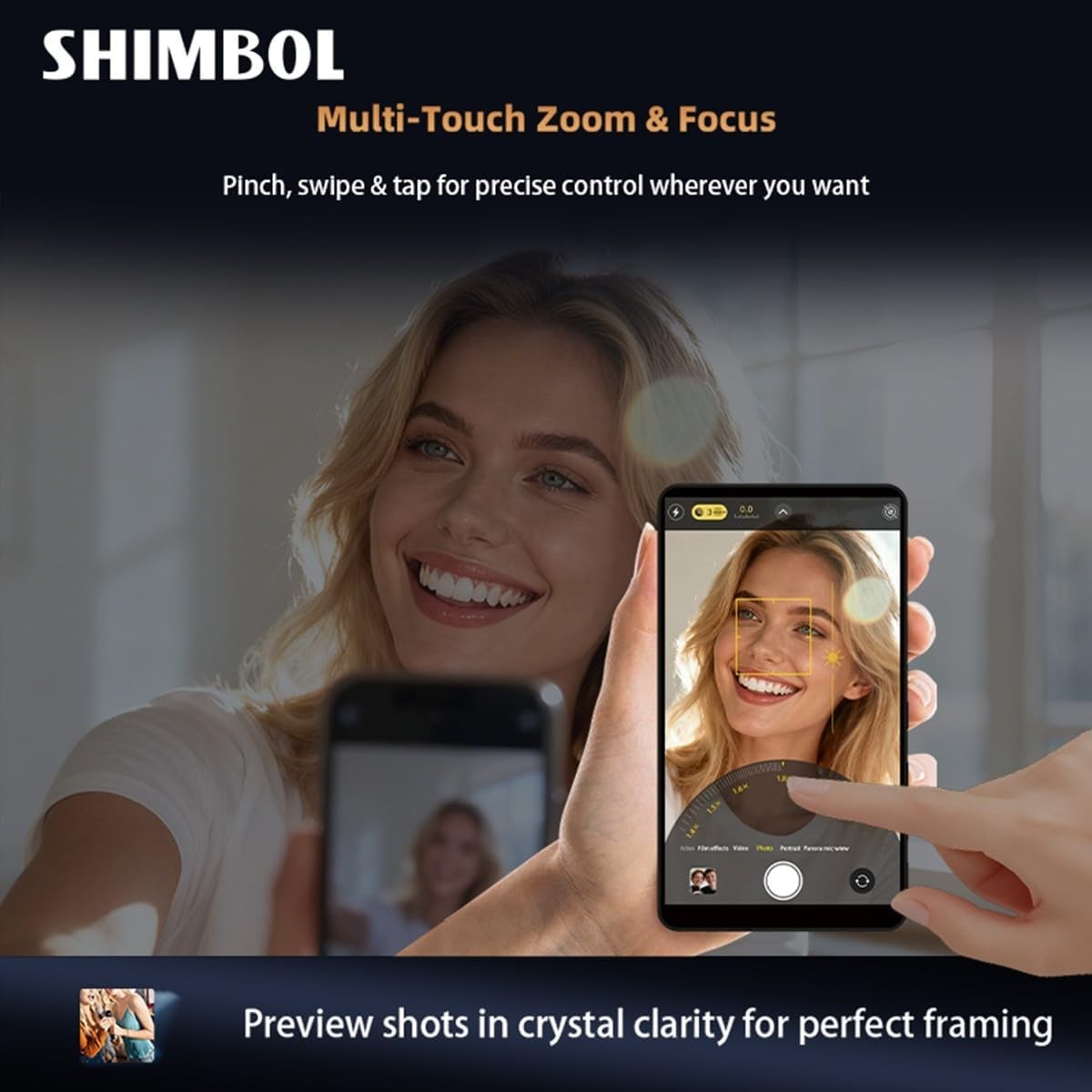 Shimbol CP5 Ultra 5” 1080P Full Touch HD Phone Vlog Selfie Monitor Screen