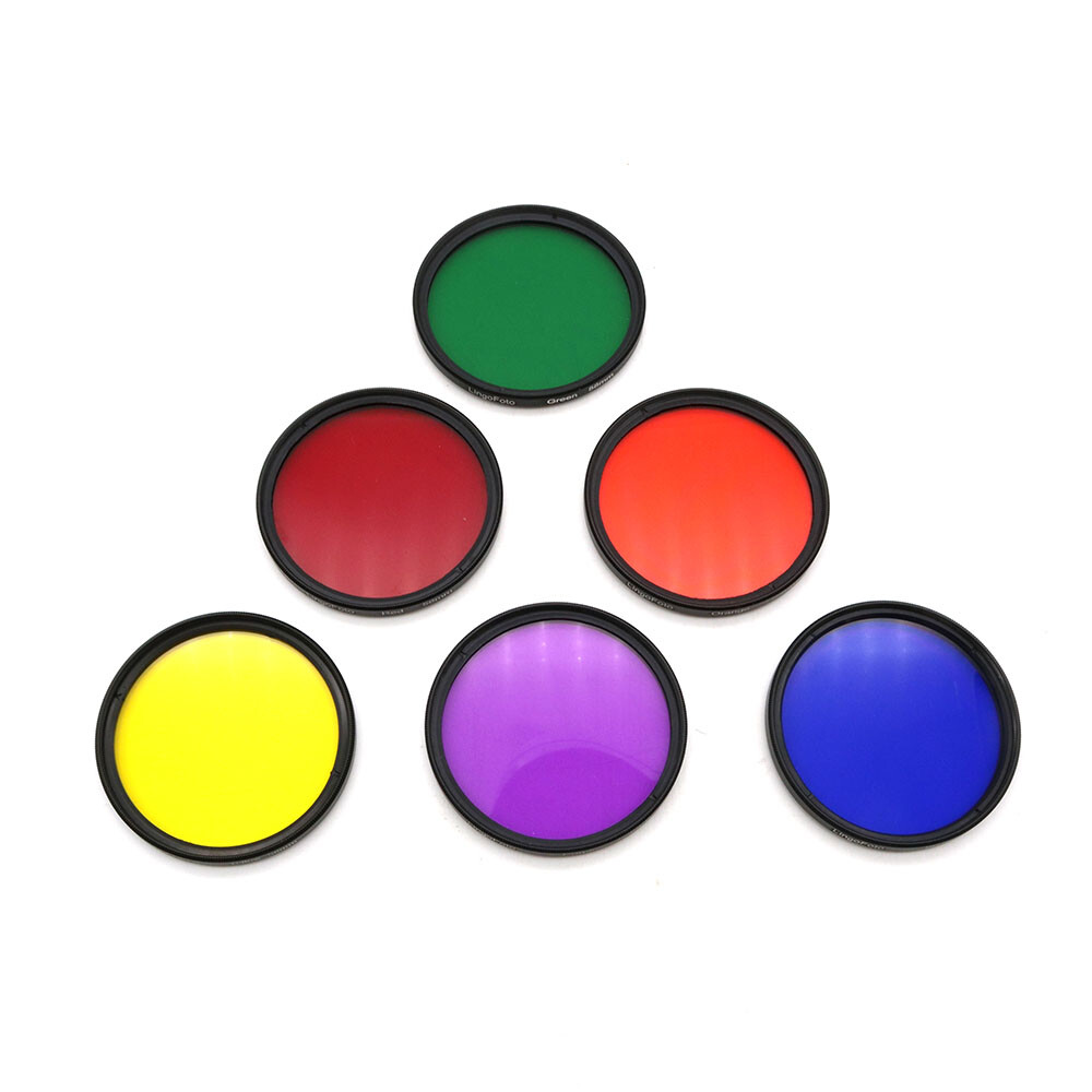 LingoFoto 46mm 6 IN 1 6pcs of Colors Round Full Color Filter Set