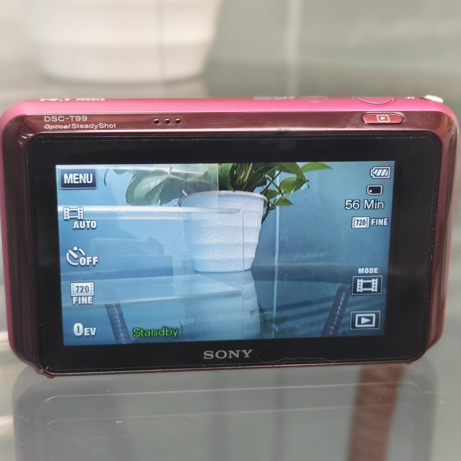 SONY DSC-T99 Cyber Shot Digital Camera 4x Optical Zoom English 95% New Pink