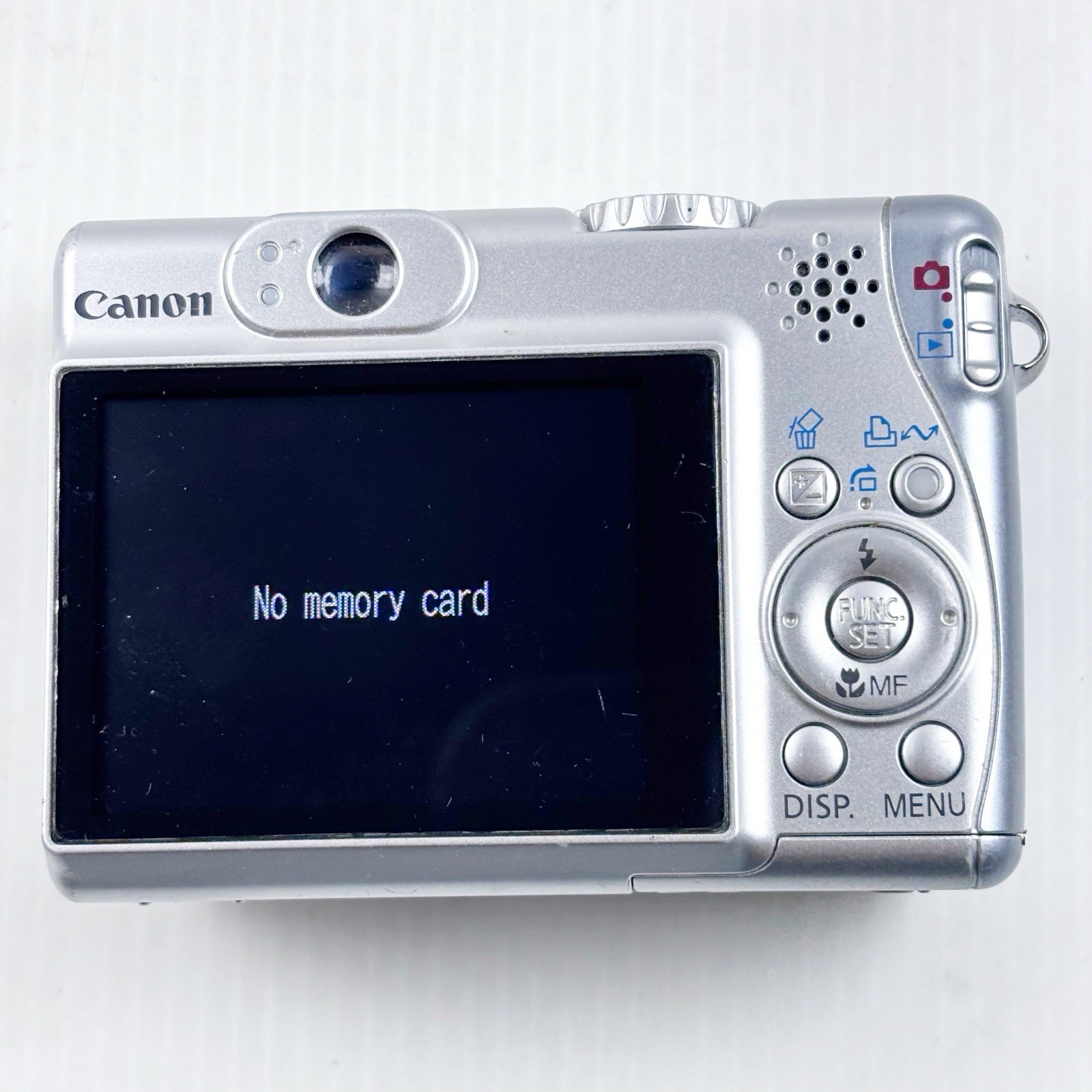 Canon PowerShot A540 Compact Digital Camera 6MP 4x Zoom Battery Tested ~ No Cord