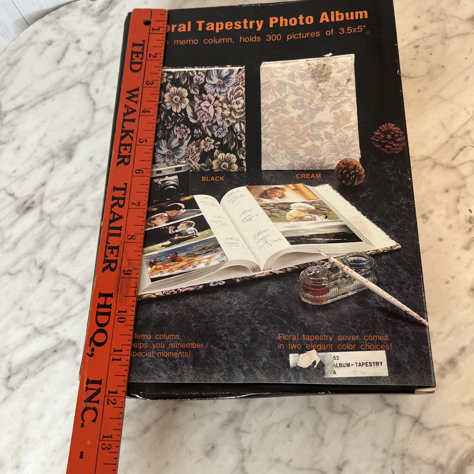 Floral Tapestry Photo Album Multicolor holds 300 Pictures 3.5in x 5in Vintage