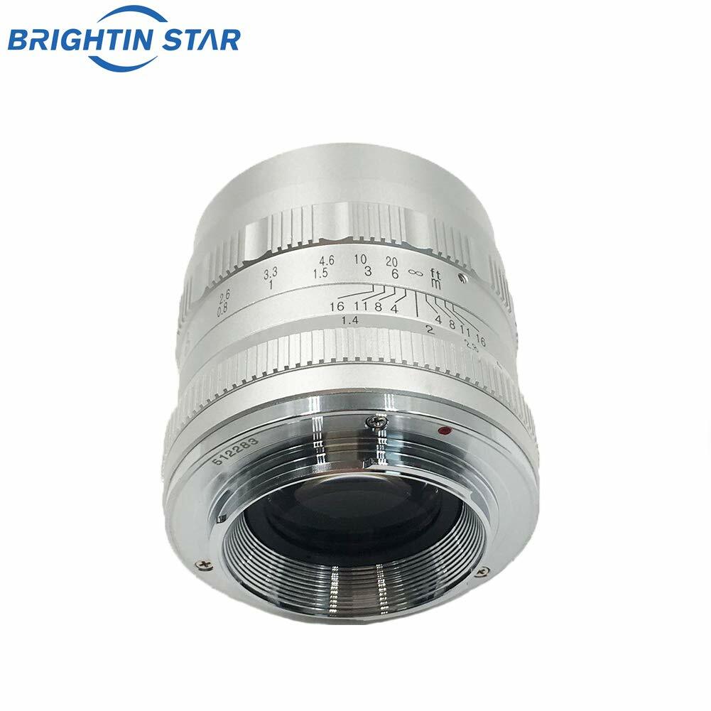 Brightin Star 50mm F1.4 APS-C Large Aperture Manual lens for Fuji X Mount Camera