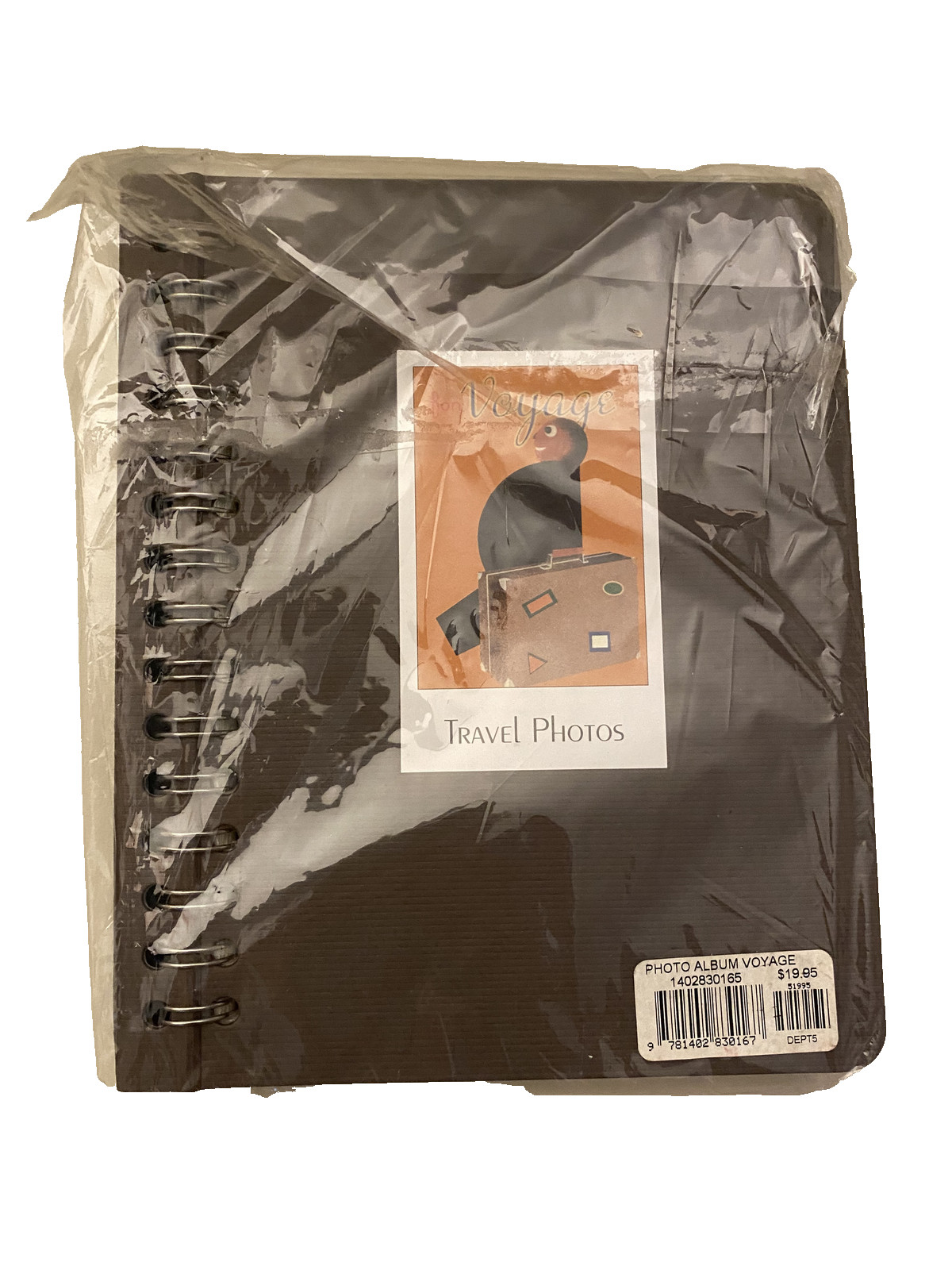 Bon Voyage Travel Photos Album For 4×6 Photos in Brown – New