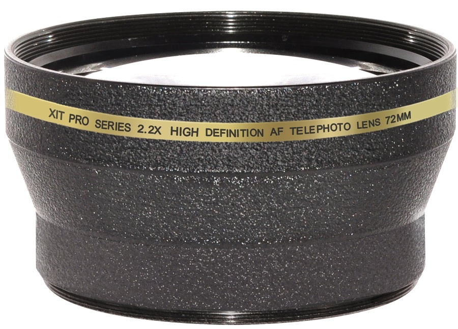 72MM 2.2X TELEPHOTO ZOOM LENS FOR CANON XL2 HD OPTICS DAY NIGHT RECORDING