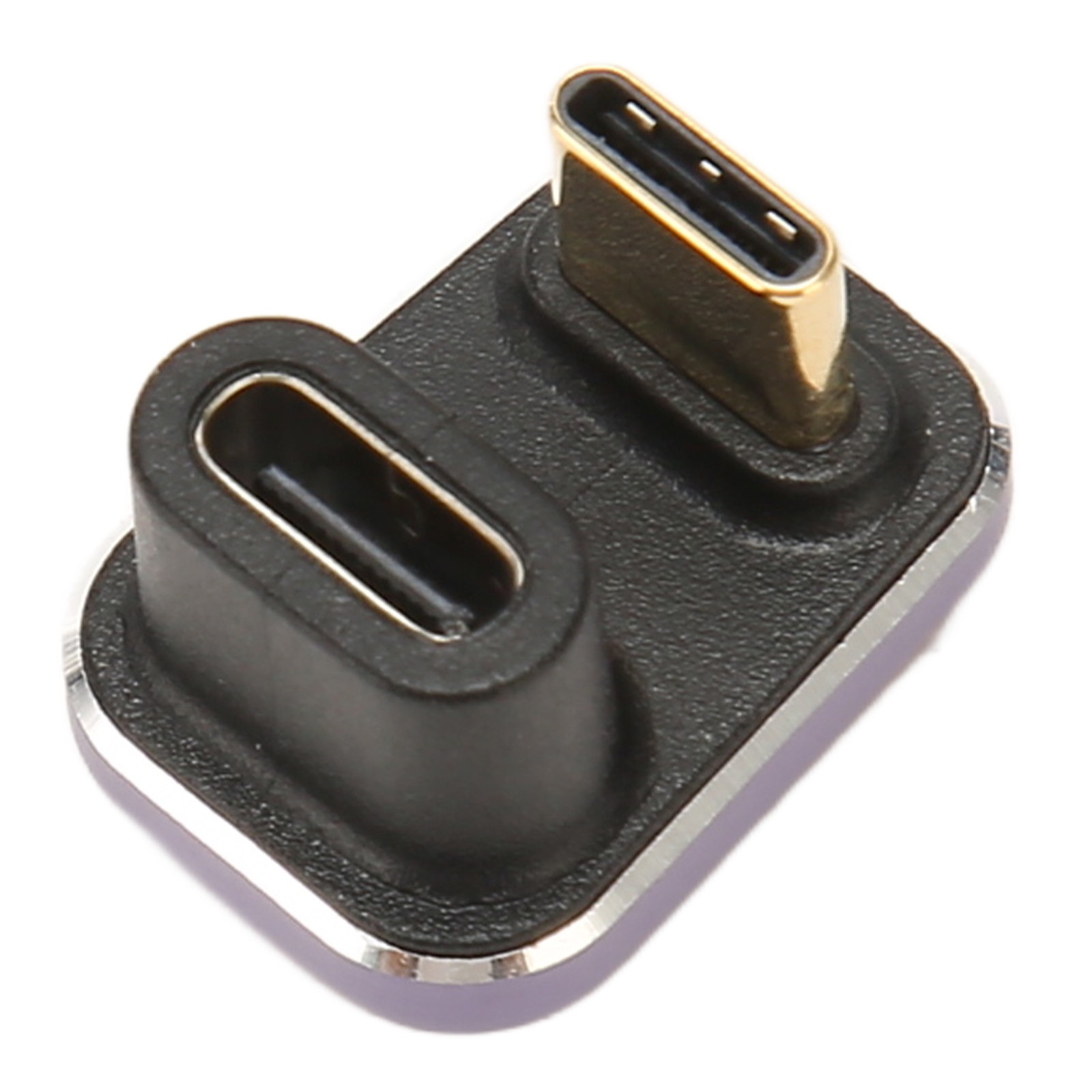 Type C Female To Male Adapter U Shape 180 Degree For Laptops Easy To Use