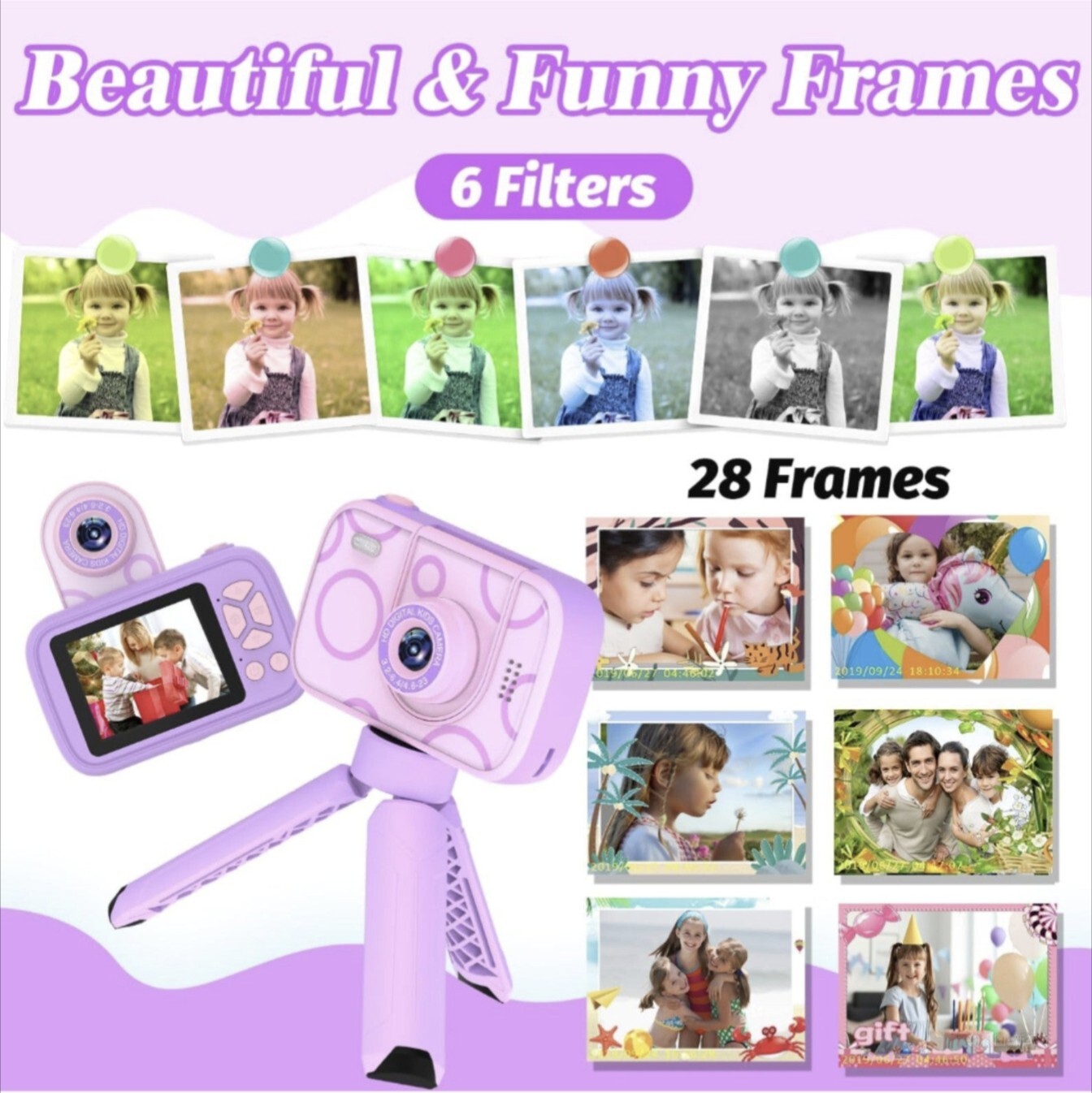 Kids Camera Toys for 3-12 Years Old Boys Girls,Children’s Camera with Flip-up…
