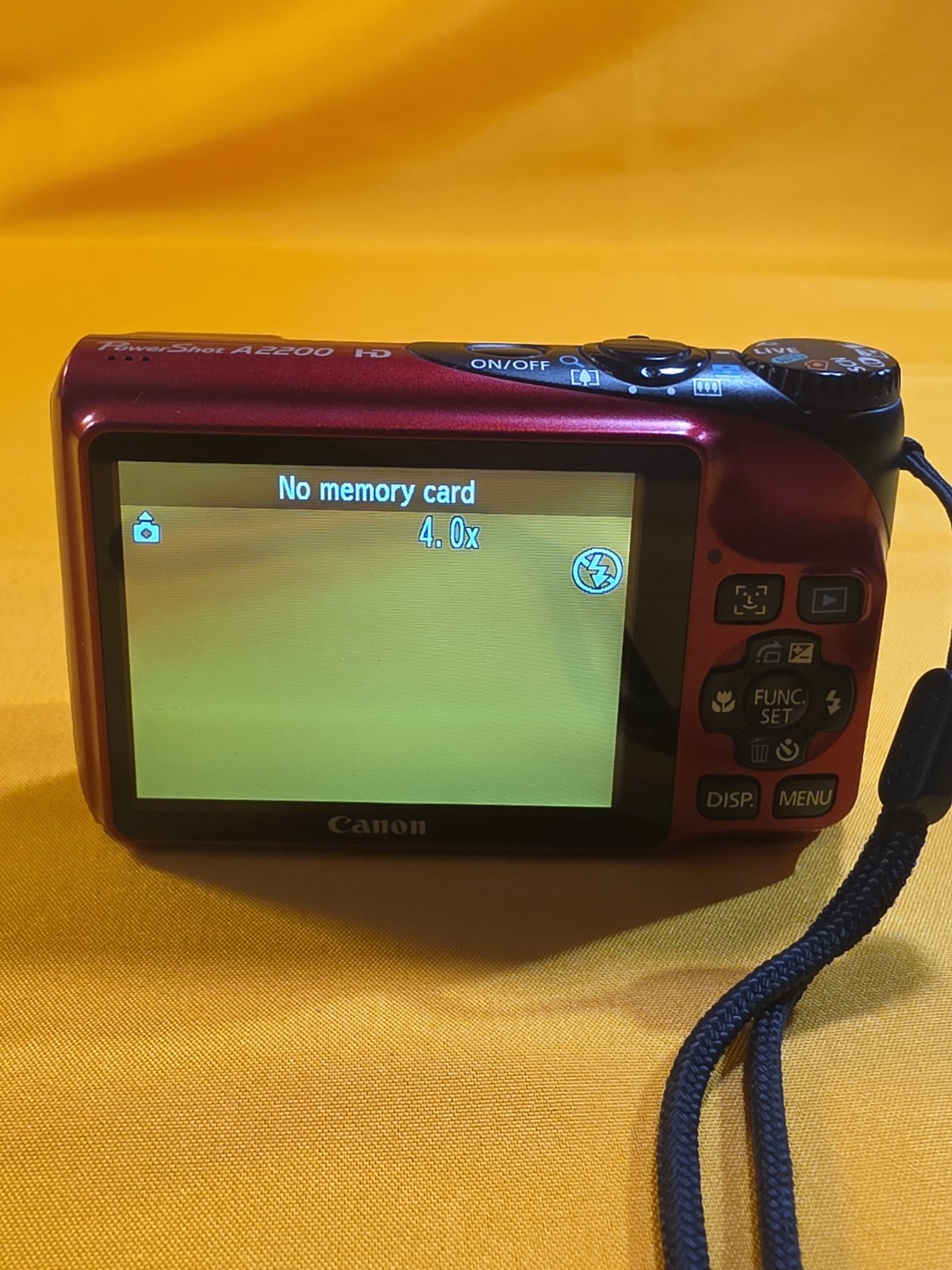 Canon PowerShot A2200 14.1MP Digital Camera + Battery SD Charger Tested