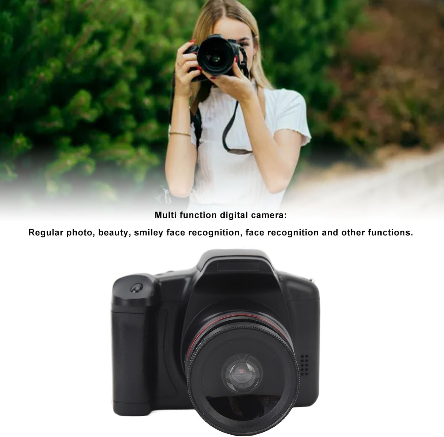 Digital Camera for Photography,Auto Focus 4K Camera with Built in Flash Lamp,16x