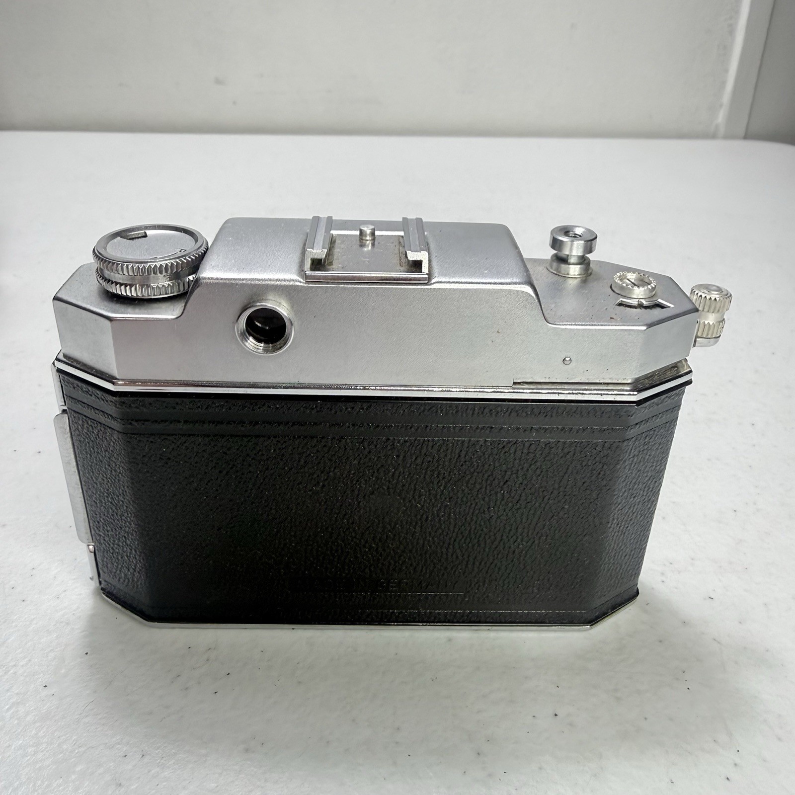 Agfa Karat Vintage Rangefinder Camera Black Silver with Leather Case* Clean