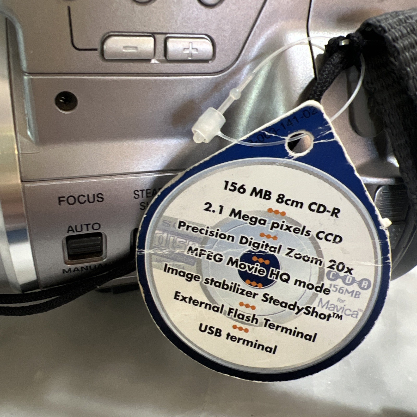 Sony Mavica Mega Movie HQ Digital Still Camera MVC-CD1000 Tested Works