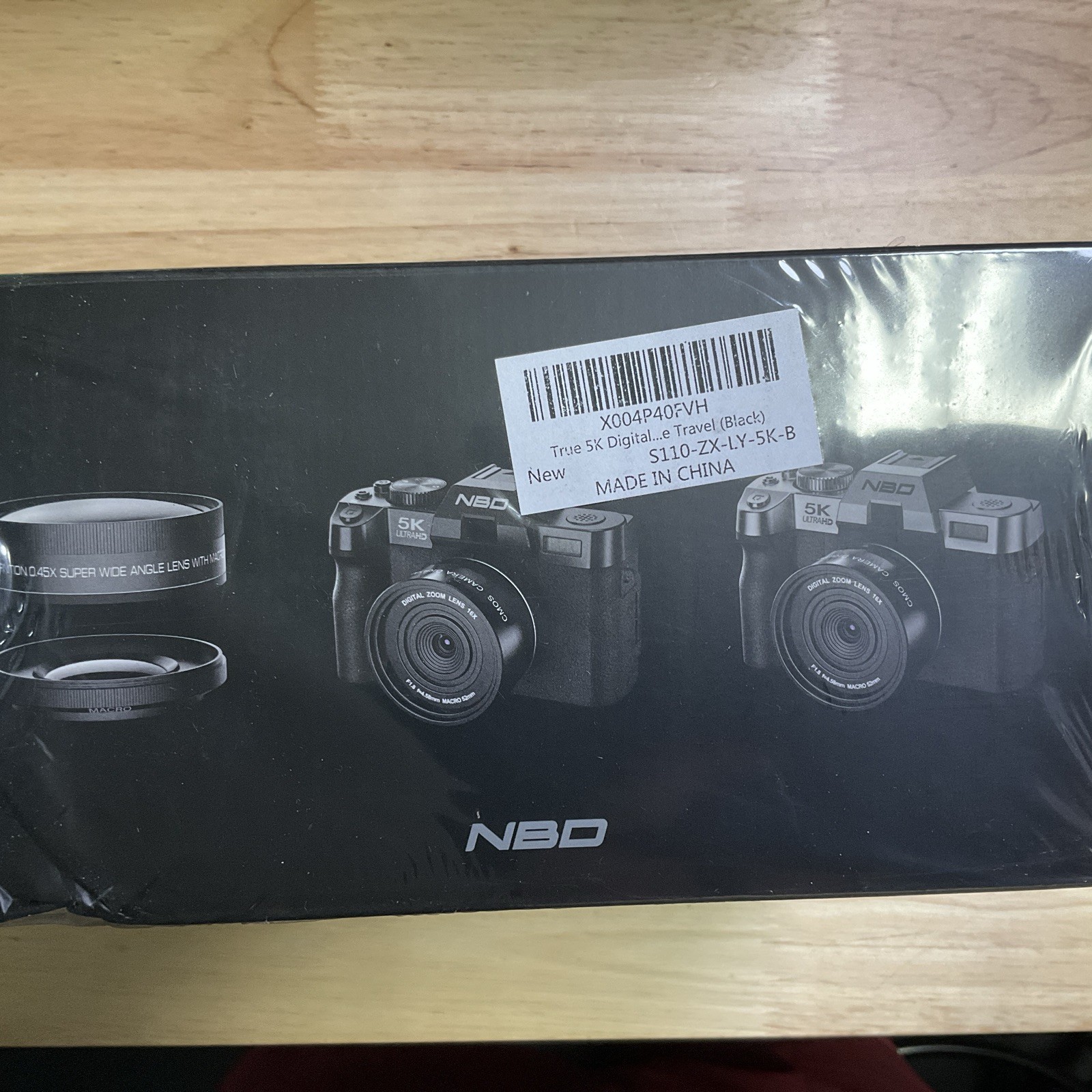 NBD S100 Digital Camera True 5K, 64MP 16xDigital Zoom (S110-ZX-LY-5K-B)