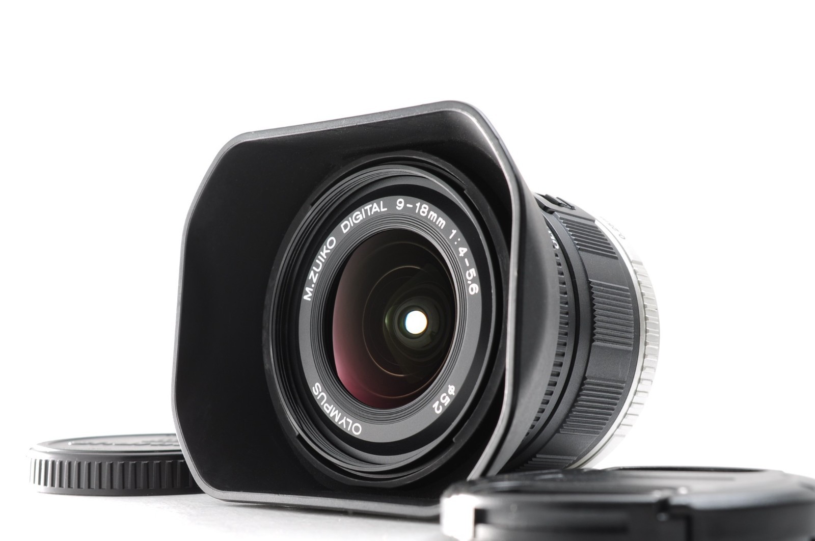 Olympus M.Zuiko DIGITAL ED 9-18mm f/4.0-5.6 Lens M4/3 w/ Hood 4-5.6 -Near Mint-
