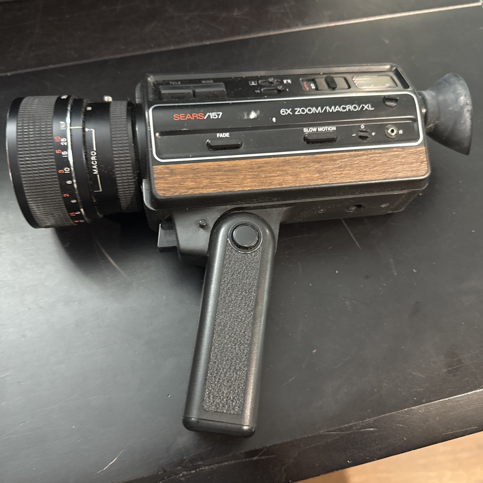 Sears 157 Super 8 Zoom Reflex Camera 6X Zoom Macro Auto Exposure Slow Motion