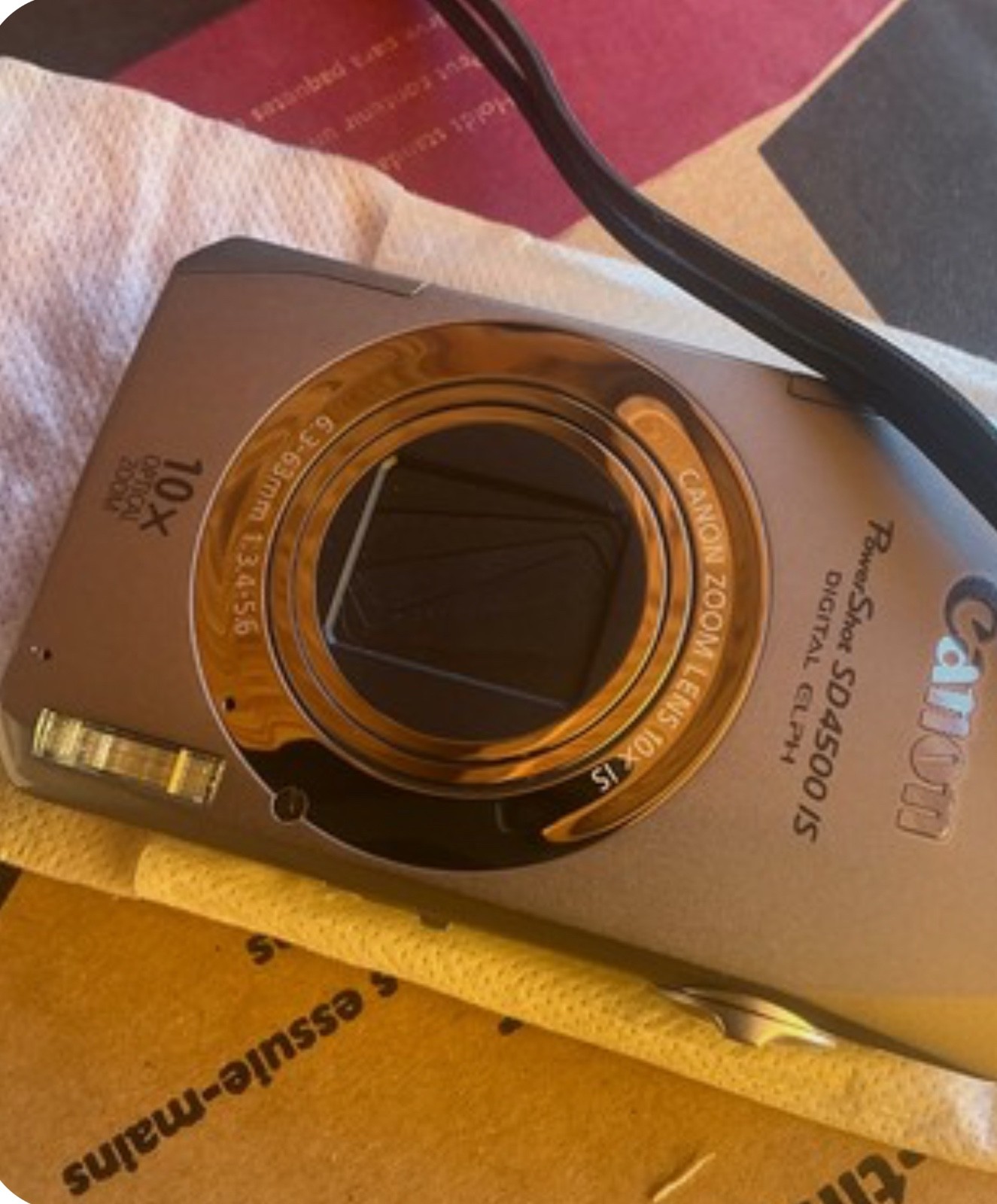 Canon PowerShot SD4500 IS 10MP Digital ELPH Camera Silver