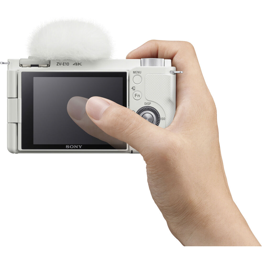 Sony ZV-E10 Vlogging Camera – White – 2 Year Warranty – UK FREE Delivery