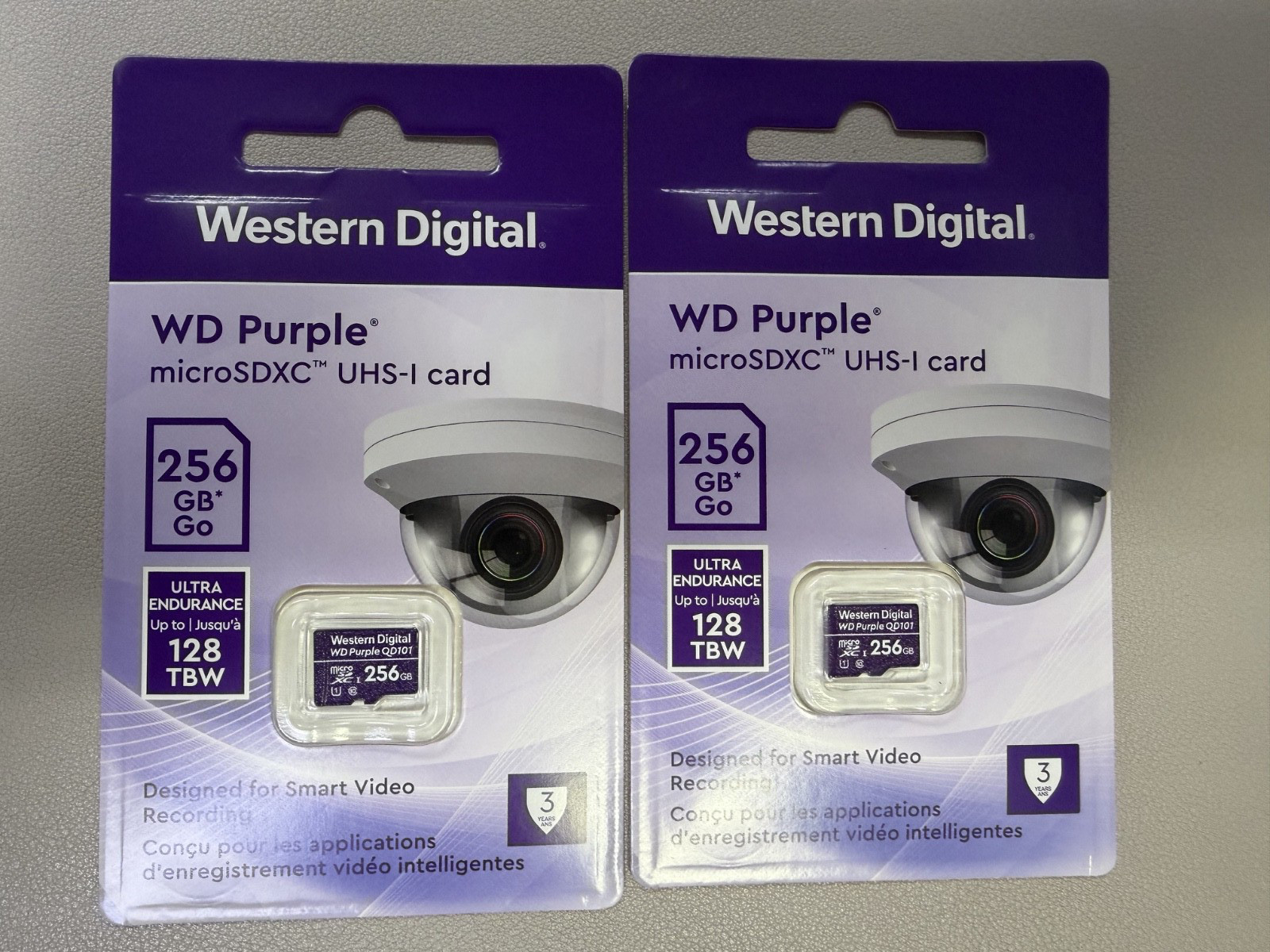 Pack Of 2 – Western Digital WD Purple 256GB microSDXC – WDD256G1P0C-85AEL0