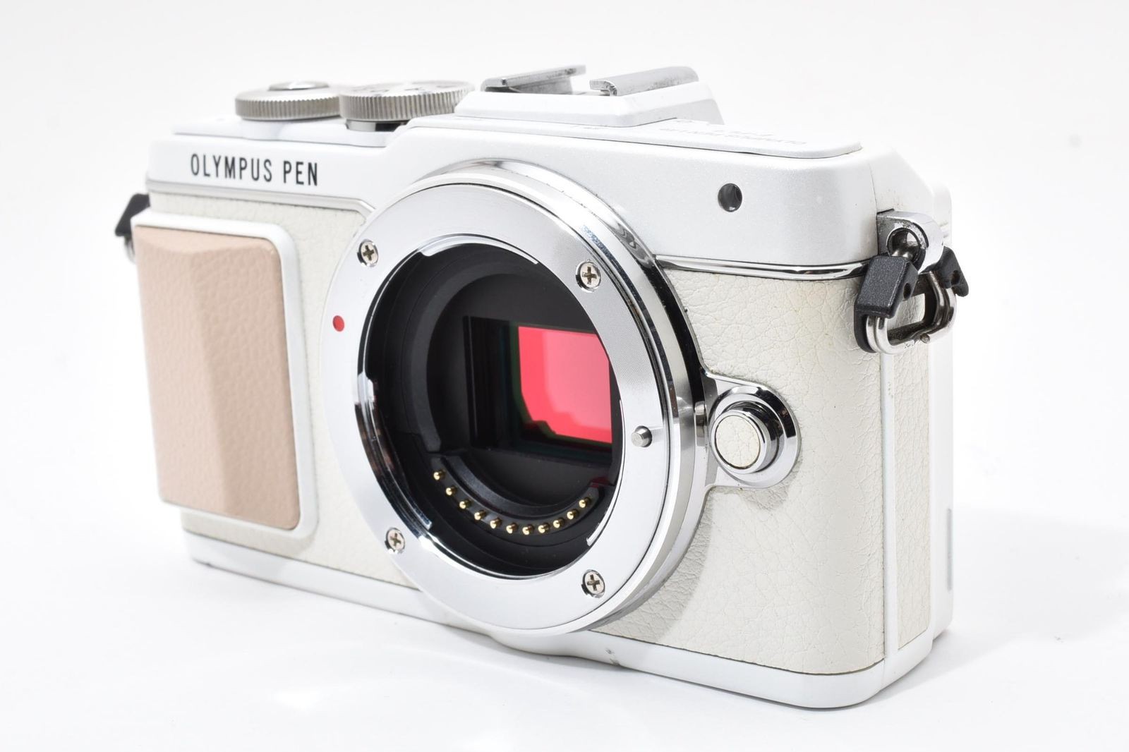 Olympus PEN Lite E-PL7 Body White Mirrorless Camera Shutter Count 13613