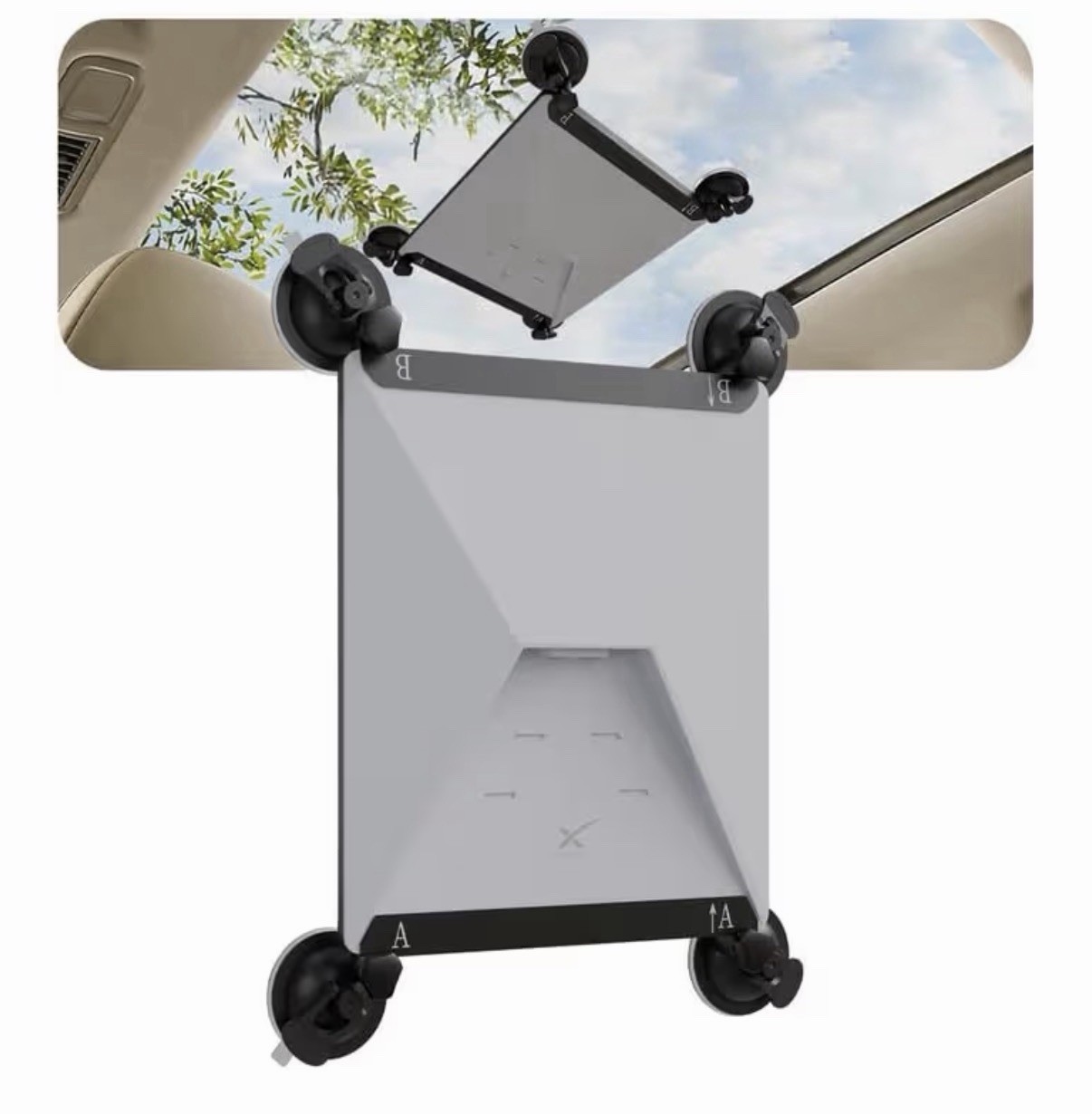 Starlink Mini Suction Cup Mount, Secure Car Mount for Sunroofs/Windows, Strong
