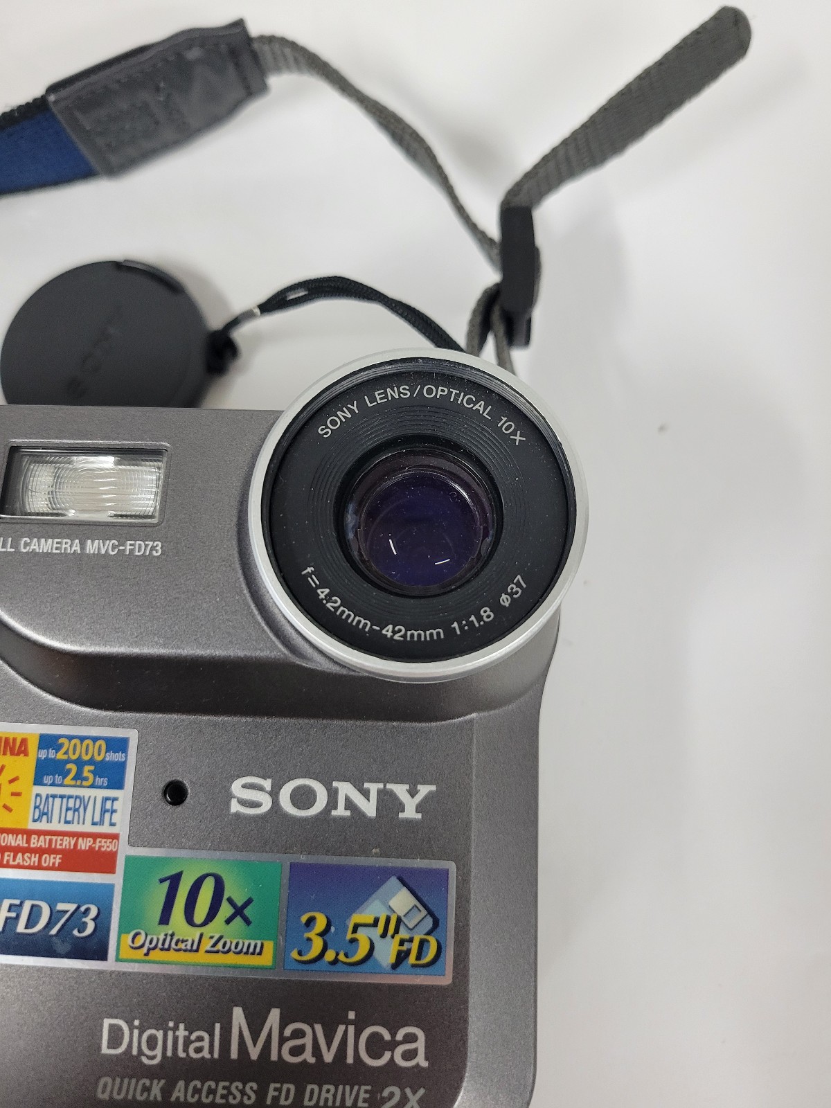 Vintage Sony Mavica MVC-FD73 0.4MP Digital Camera Untested