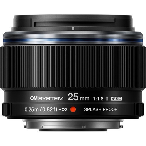 Reconditioned OM SYSTEM M.Zuiko 25mm f/1.8 AF Lens – Black