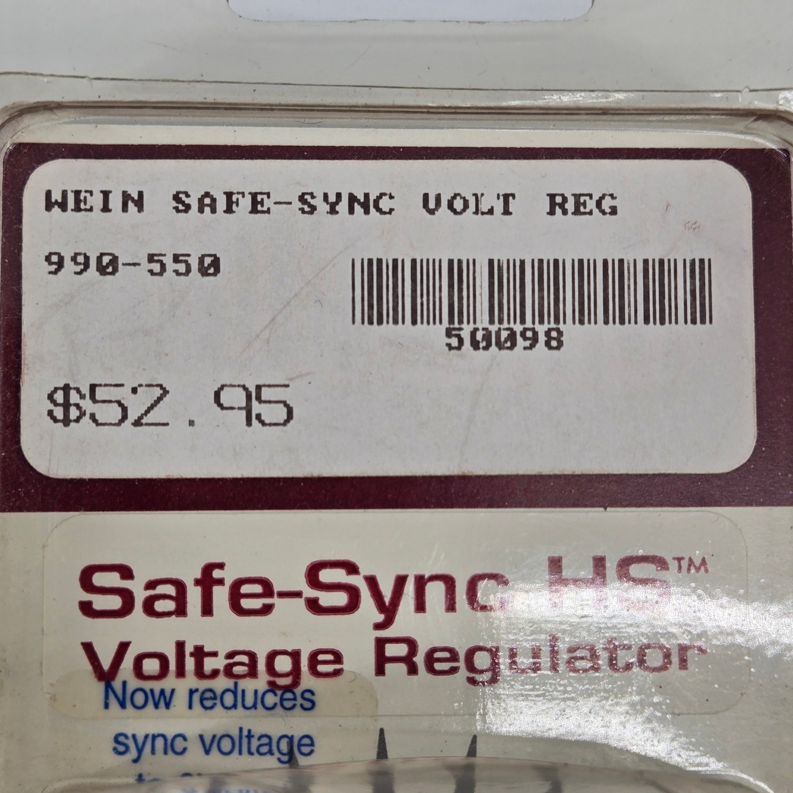 Wein Safe-Sync HS 990-550 Camera Flash Hot Shoe Voltage Regulator Adapter NIB