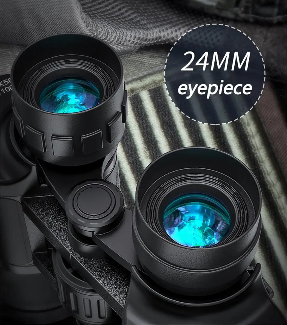 50000M German Military 20X50 Zoom HD BAK4-Prism Powerful Binoculars Long Range