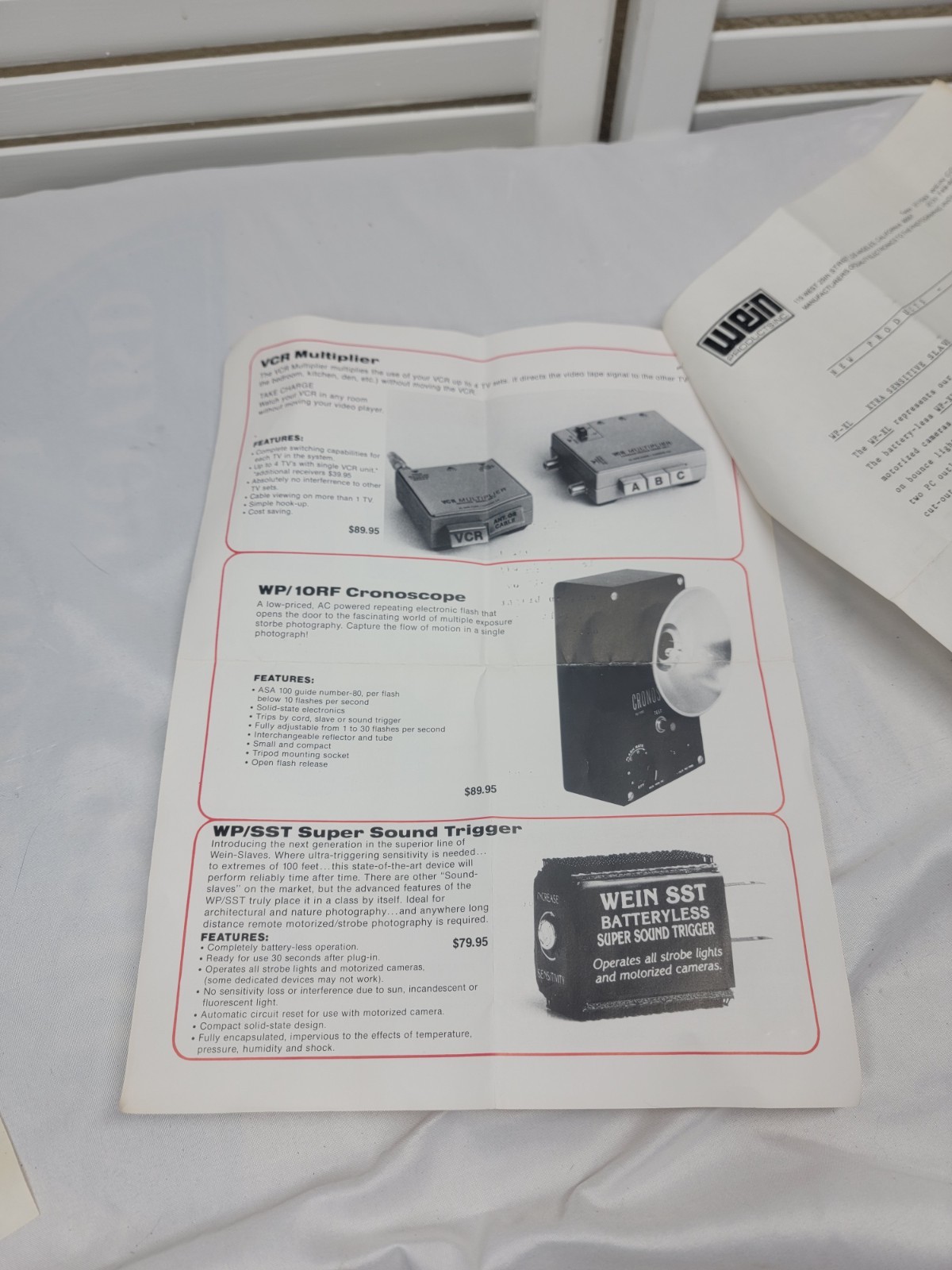 Wein Products Inc WP/500 Flash Meter with Storage Case and original paperwork