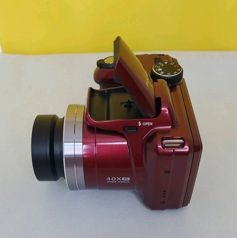 KODAK PIXPRO AZ401 Digital Camera 16MP 40X Zoom HD 720p – Red -Open Box