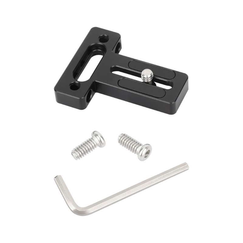 Universal Camera Top Base Plate With 1/4″ Screw For Monitor Cage Mounting System