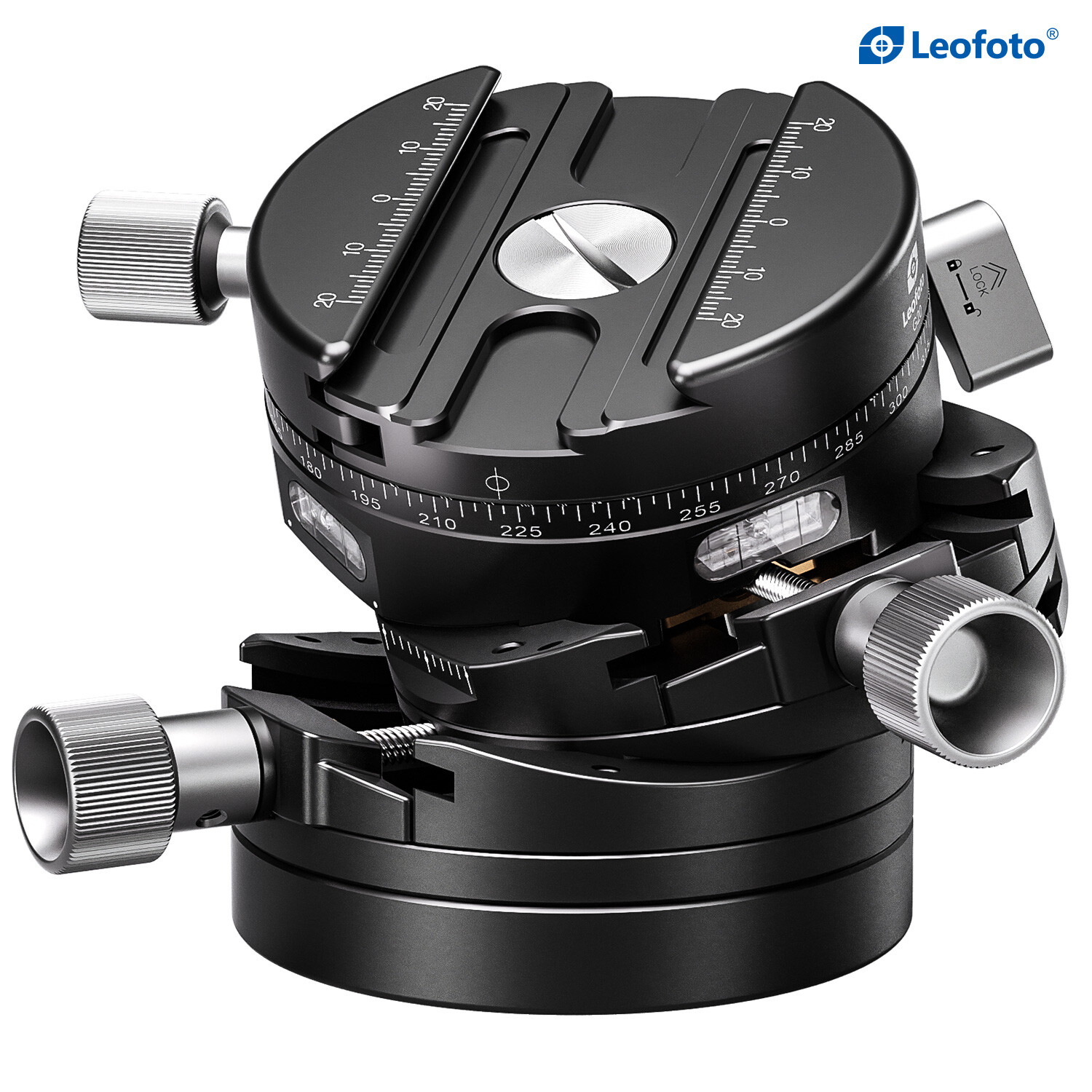 Leofoto G20 3D Geared Head with QR Plate Tripod Head for Camera