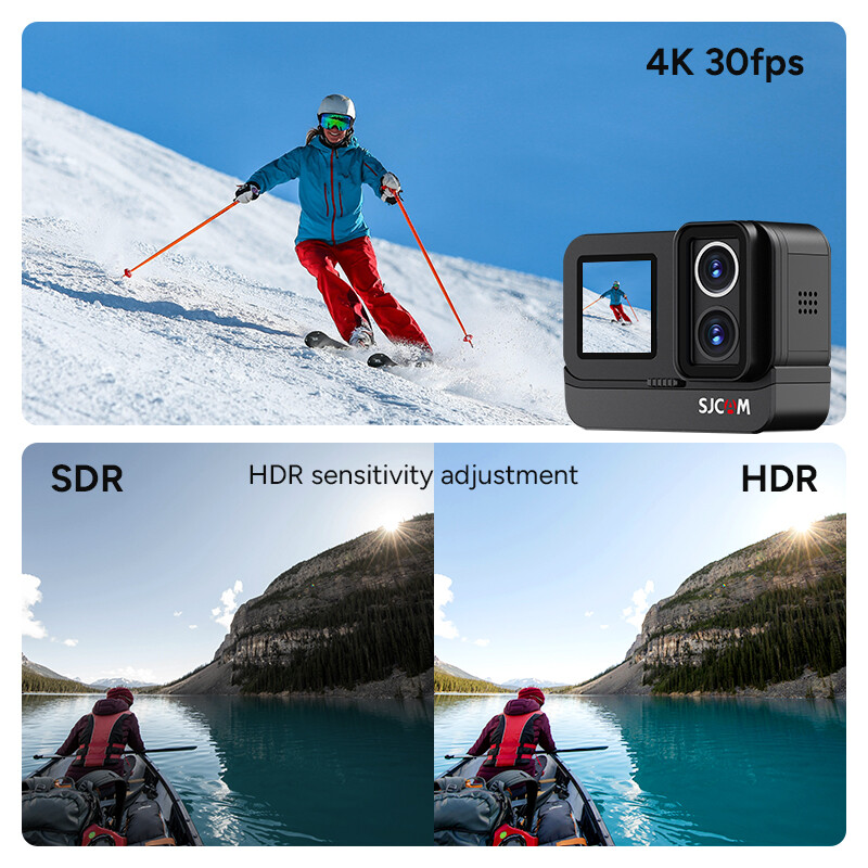SJCAM SJ20 Dual Lens 4K Action Camera Night Vision 20MP Sport Camera Waterproof