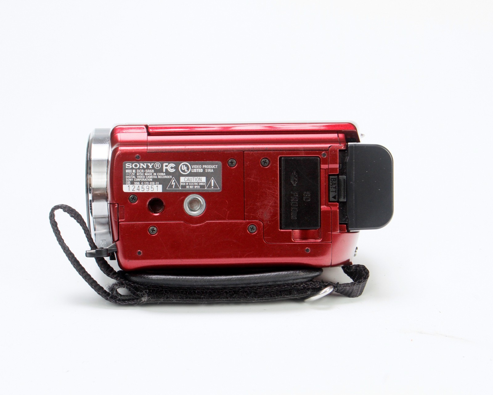 Sony Handycam DCR-SR68 Standard Definition Camcorder (Red) 80GB HDD