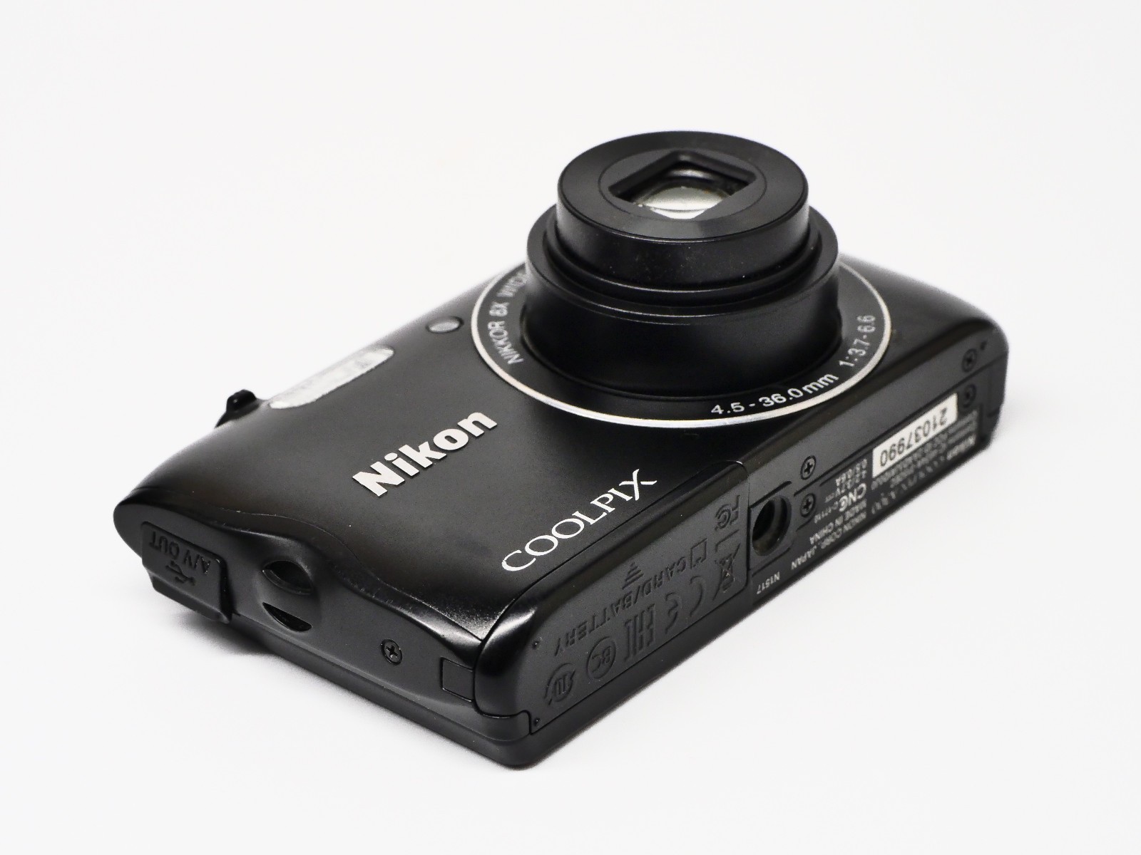 Nikon COOLPIX A300 20.1MP 8x Zoom Compact Digital Camera with Battery & Card