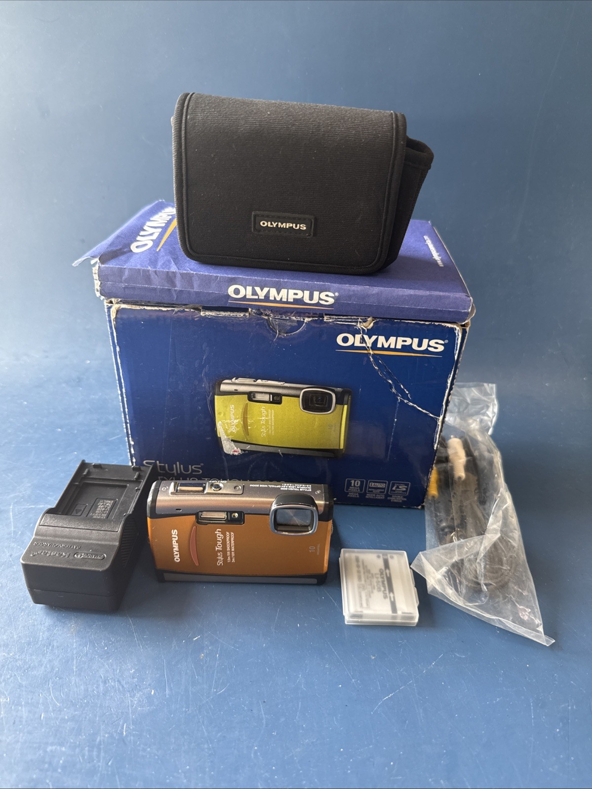 Olympus Stylus Tough-6000 10MP 3.6x Optical Zoom Shockproof DigitalCamera