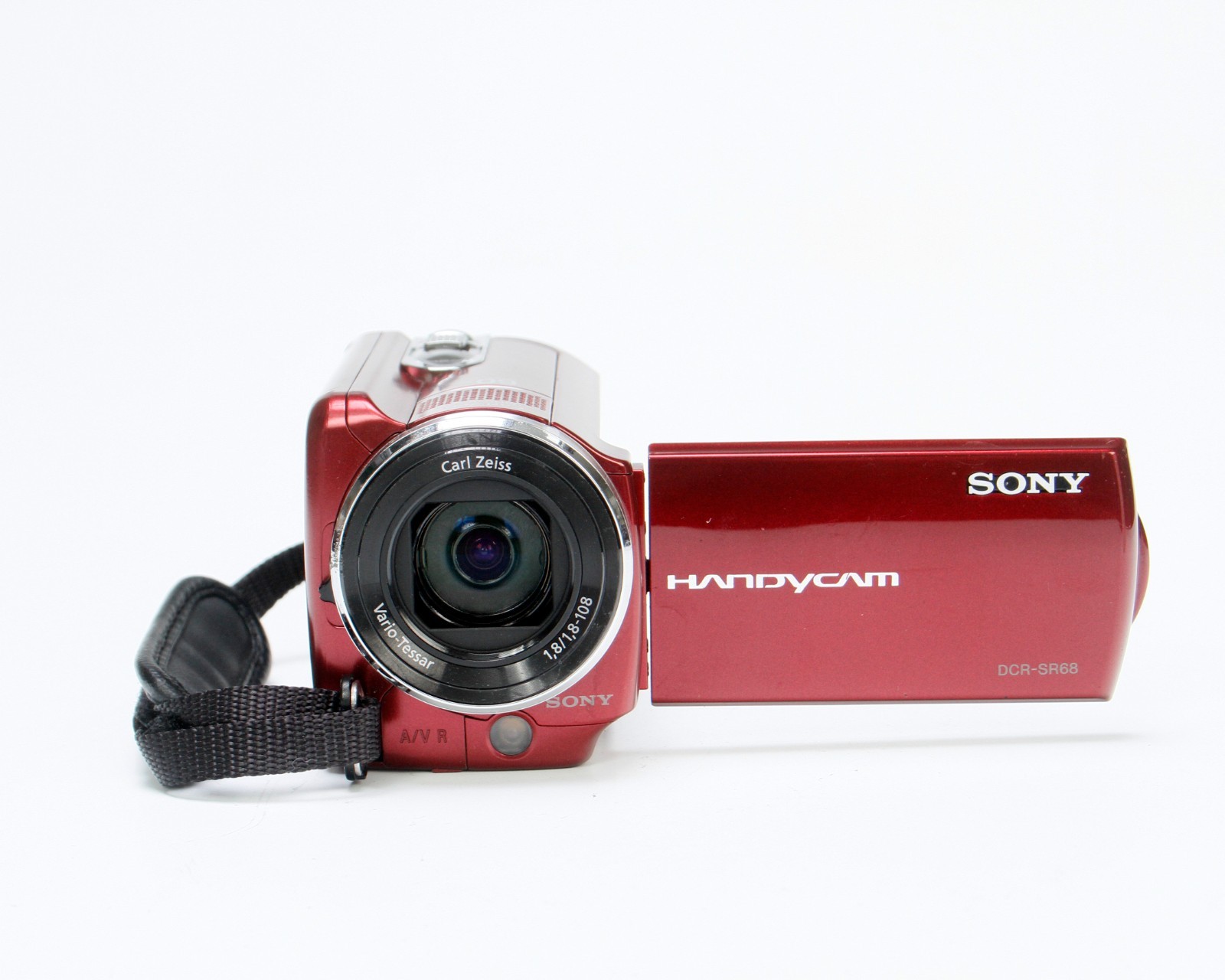Sony Handycam DCR-SR68 Standard Definition Camcorder (Red) 80GB HDD