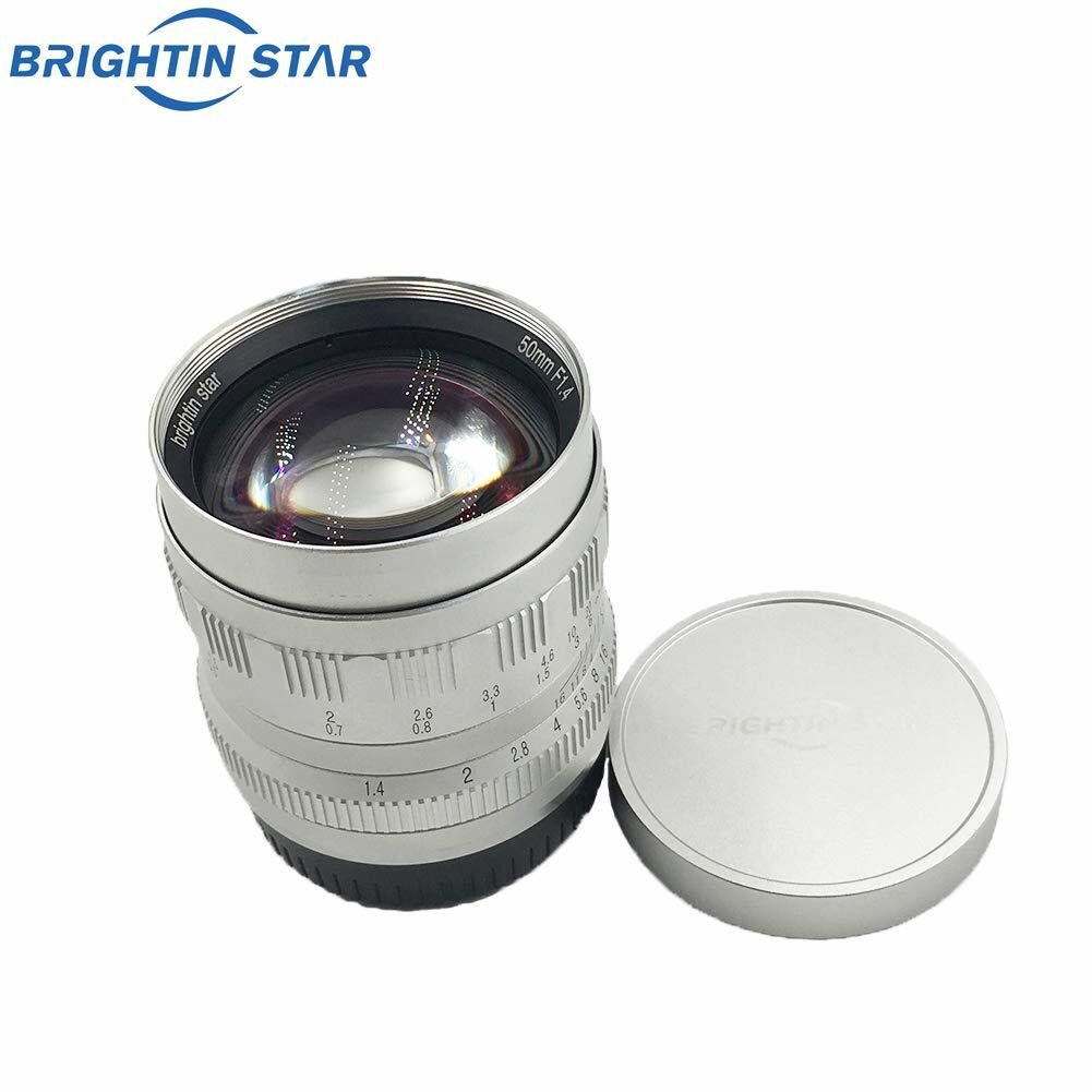 Brightin Star 50mm F1.4 APS-C Large Aperture Manual lens for Fuji X Mount Camera