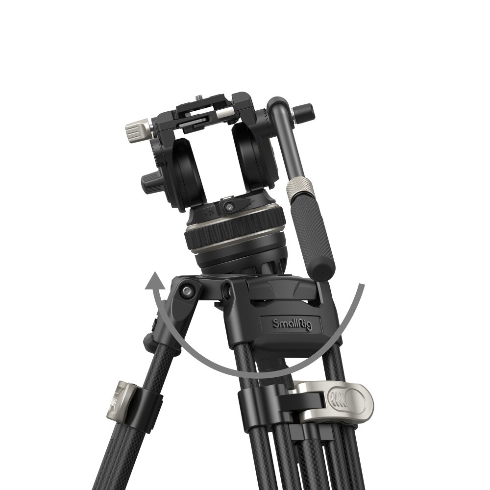 SmallRig AD-100 78″ FreeBlazer Heavy-Duty Carbon Fiber Video Tripod Kit 3989