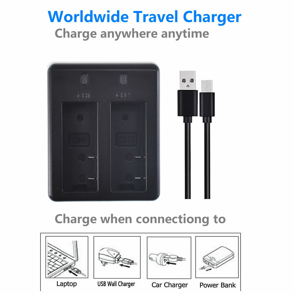 3.7v 900mAh BATTERY or Charger for SJ4000 SJCAM Sports Cam A8, W7, W8 SJ5000X