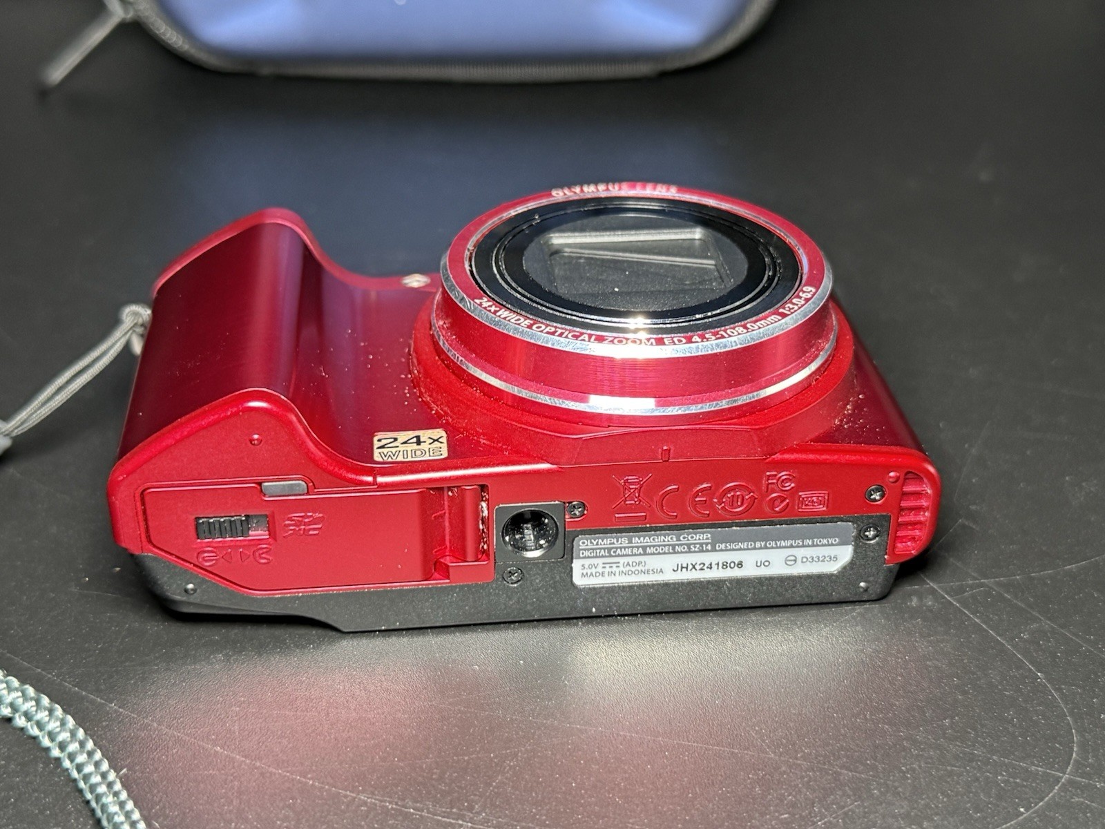 Olympus SZ-14 Digital Camera 14.0MP w/ Battery, Charger & SD Card Tested, Red