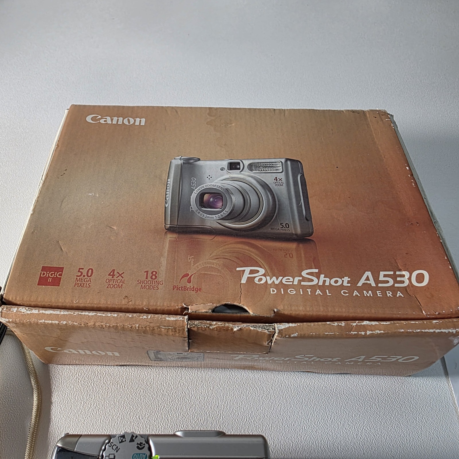 Canon PowerShot A530 Silver Compact Digital Camera 5MP 4x Zoom USB Flash