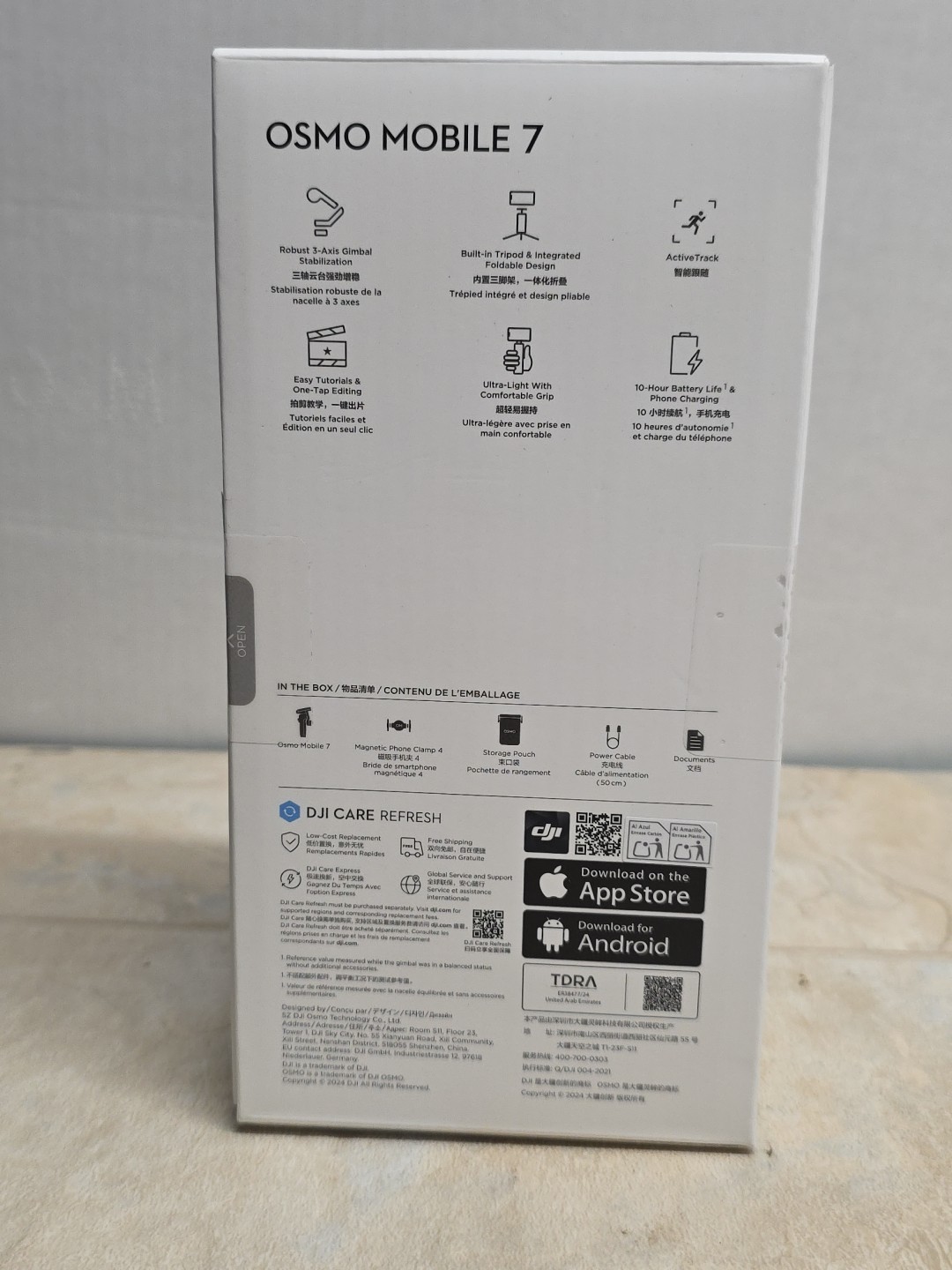 DJI Osmo Mobile 7 Smartphone 3-Axis Gimbal Stabilizer – Gray