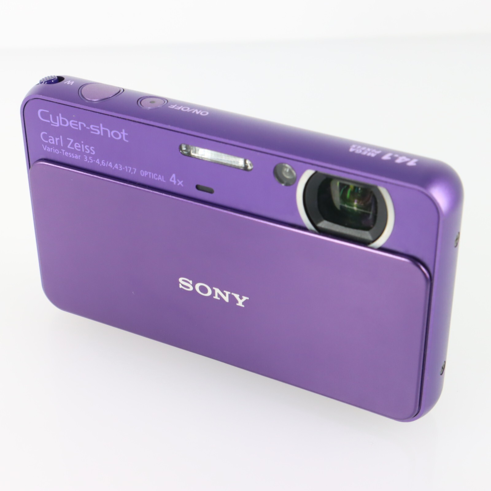 Sony Cyber-Shot DSC-T99 14.1MP Digital Camera Tested Working Purple
