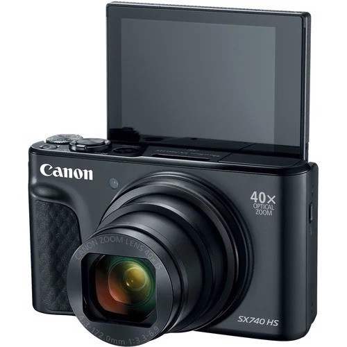 Canon PowerShot SX740 HS 40x Optical Zoom 20.3MP Wi-Fi 4K Flip Screen Black