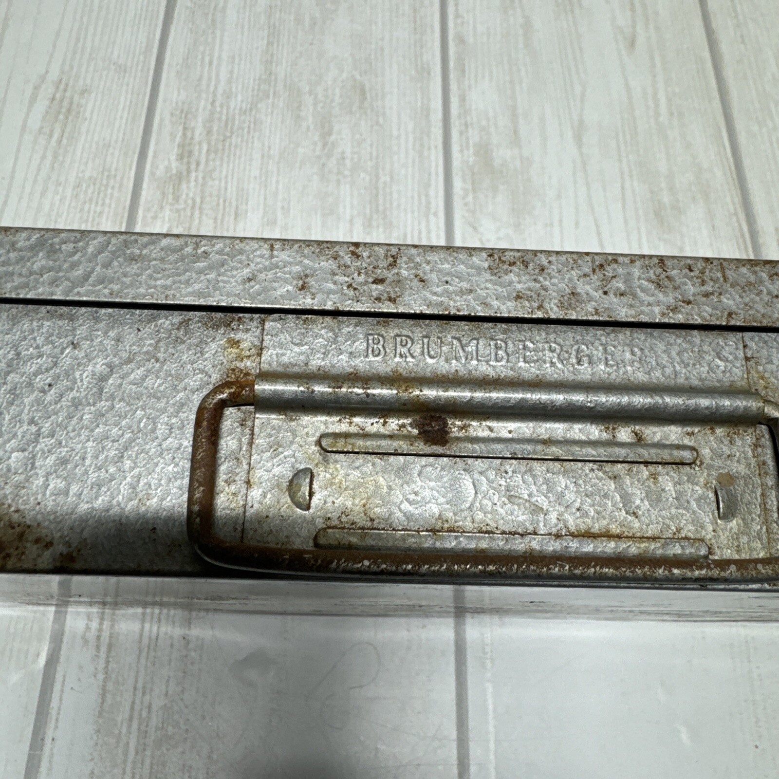 Vintage Brumberger Metal Case W/ Slides Oslo Norway Germany and many others